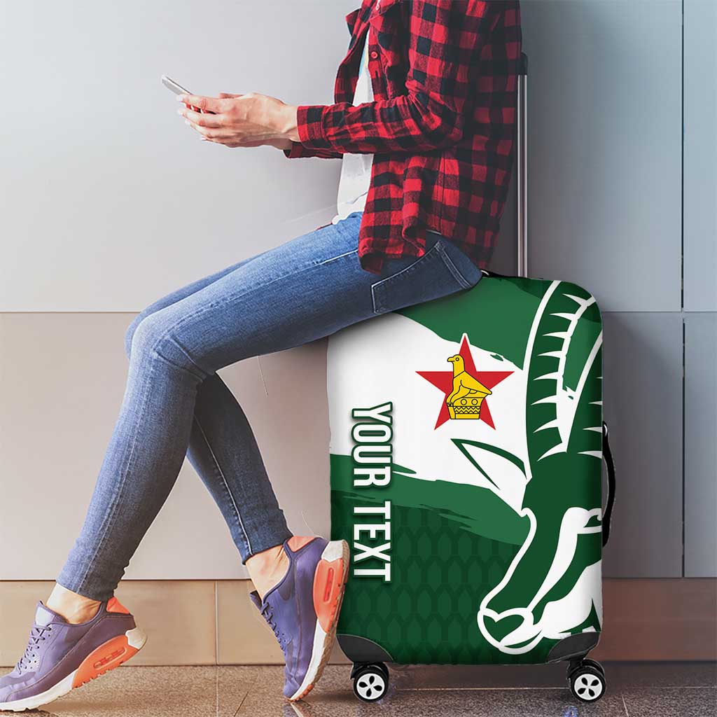 Zimbabwe Rugby Personalized Grunge Luggage Cover GO Sables LT7