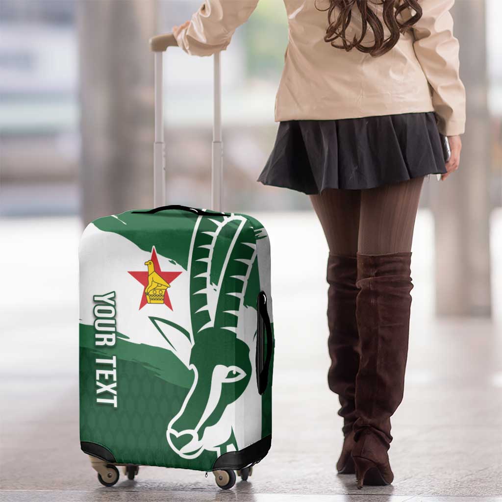 Zimbabwe Rugby Personalized Grunge Luggage Cover GO Sables LT7