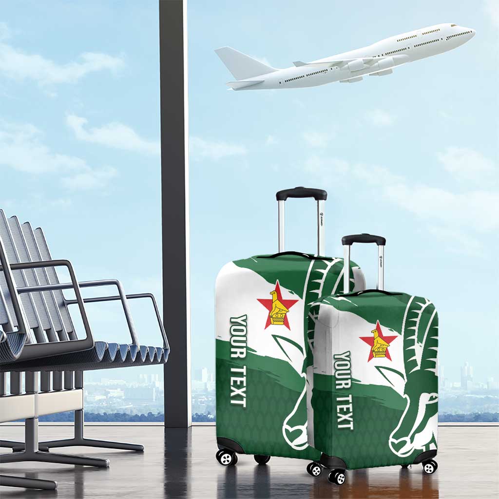 Zimbabwe Rugby Personalized Grunge Luggage Cover GO Sables LT7