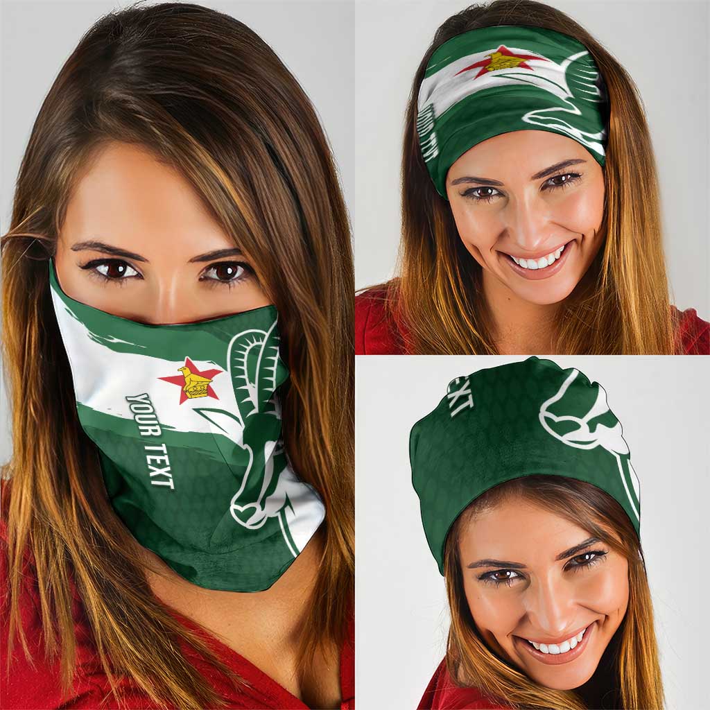 Zimbabwe Rugby Personalized Grunge Neck Gaiter GO Sables LT7