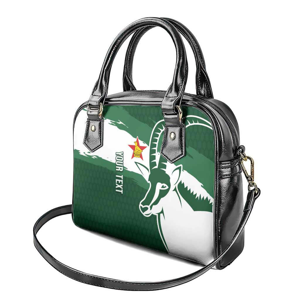 Zimbabwe Rugby Personalized Grunge Shoulder Handbag GO Sables LT7