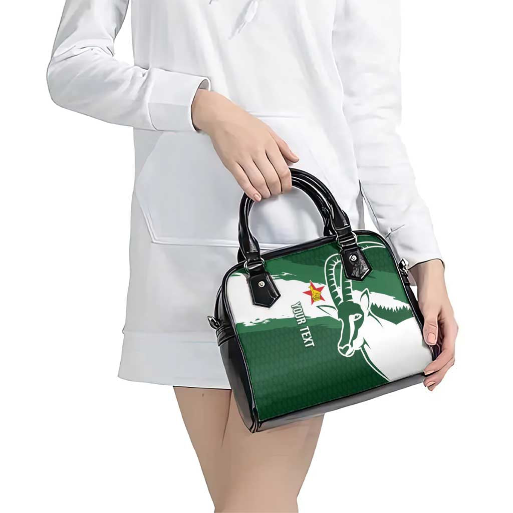 Zimbabwe Rugby Personalized Grunge Shoulder Handbag GO Sables LT7