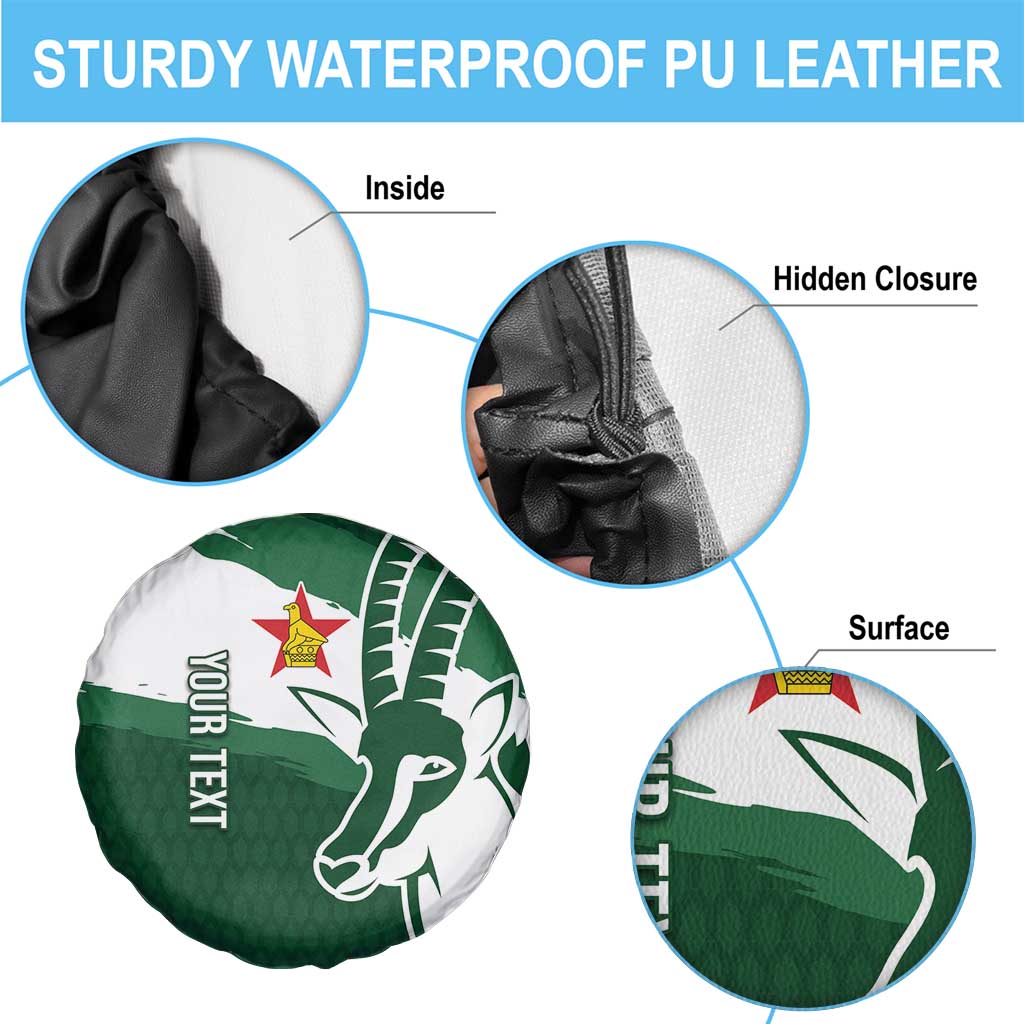Zimbabwe Rugby Personalized Grunge Spare Tire Cover GO Sables LT7