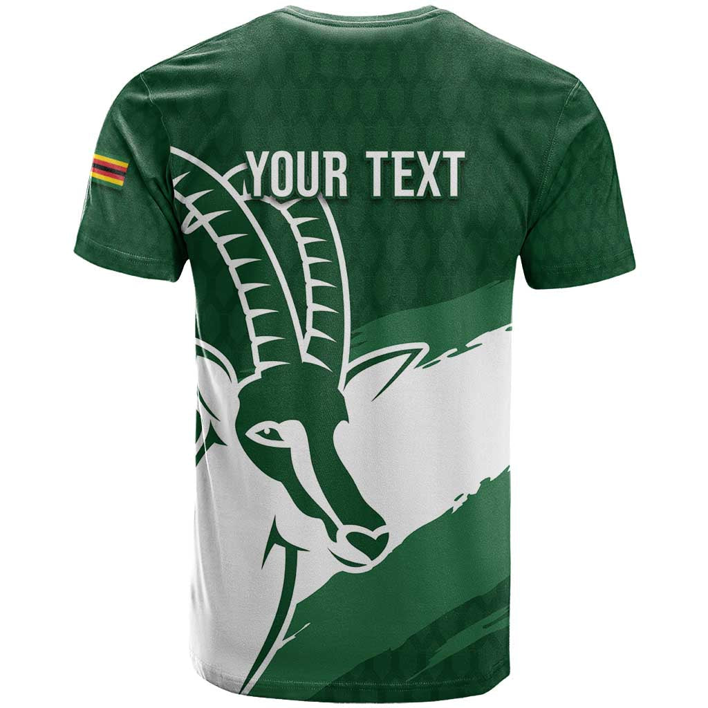 Zimbabwe Rugby Personalized Grunge T shirt Go Sables LT7