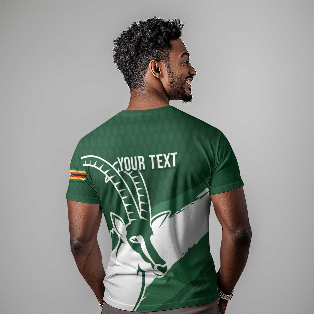 Zimbabwe Rugby Personalized Grunge T shirt Go Sables LT7