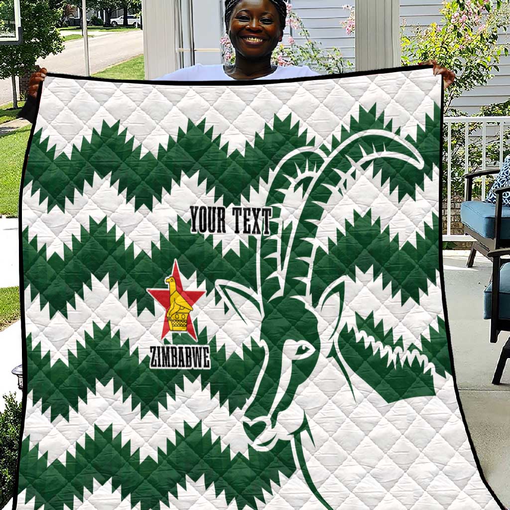Zimbabwe Rugby The Sables Personalized Quilt Retro Jersey Inspired LT7