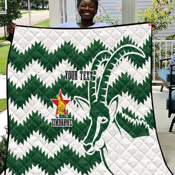 Zimbabwe Rugby The Sables Personalized Quilt Retro Jersey Inspired LT7