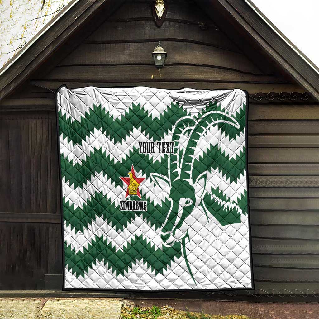 Zimbabwe Rugby The Sables Personalized Quilt Retro Jersey Inspired LT7