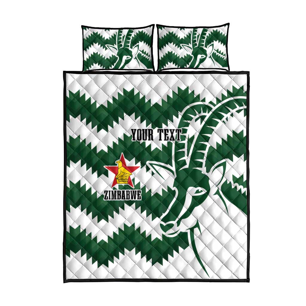 Zimbabwe Rugby The Sables Personalized Quilt Bed Set Retro Jersey Inspired LT7