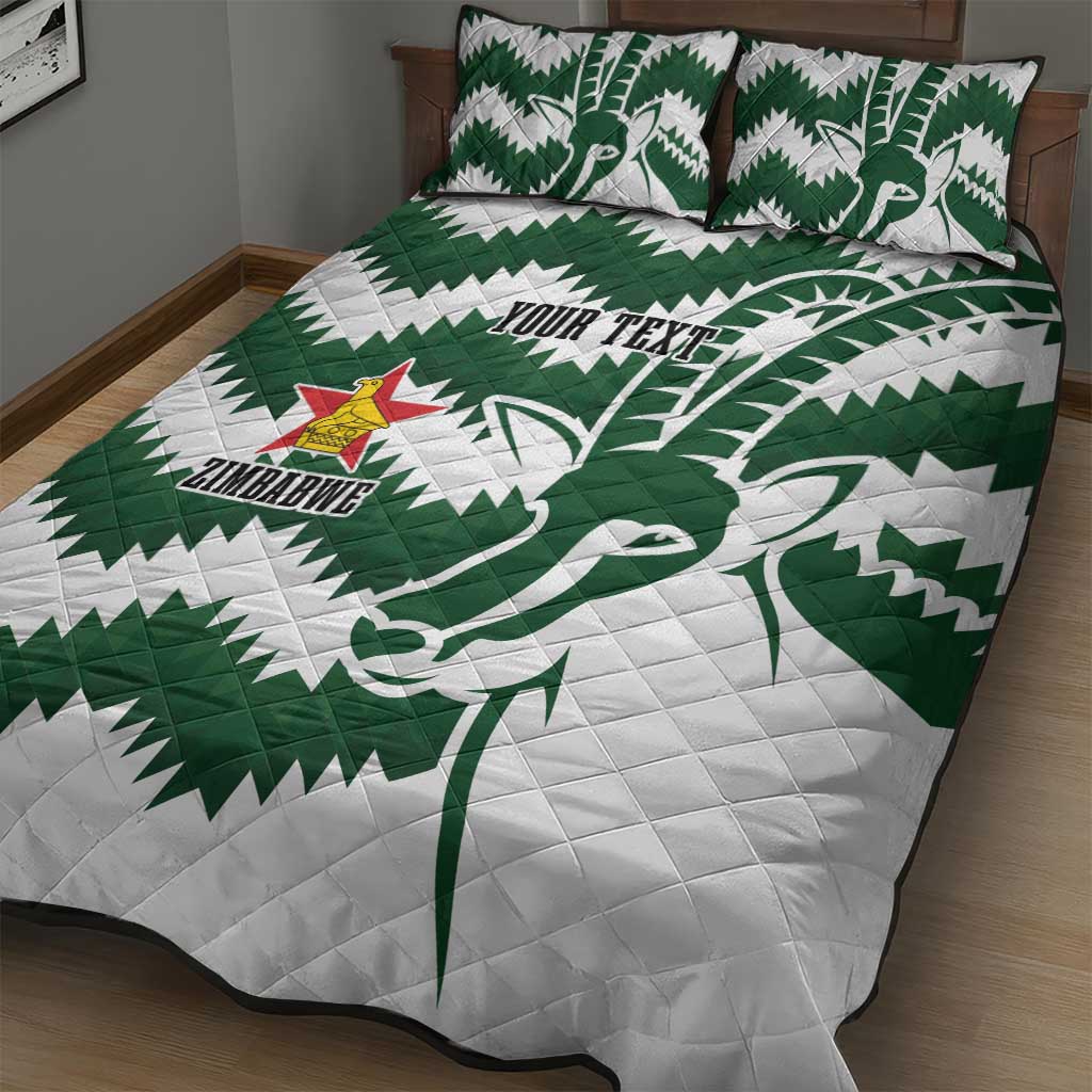 Zimbabwe Rugby The Sables Personalized Quilt Bed Set Retro Jersey Inspired LT7
