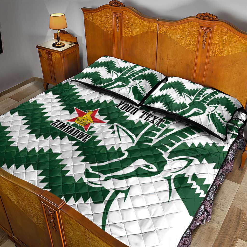 Zimbabwe Rugby The Sables Personalized Quilt Bed Set Retro Jersey Inspired LT7