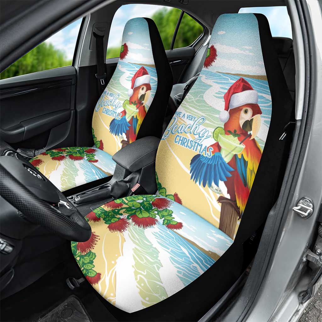 Have A Very Beach Christmas Car Seat Cover Parrot By Lehua Flower LT7