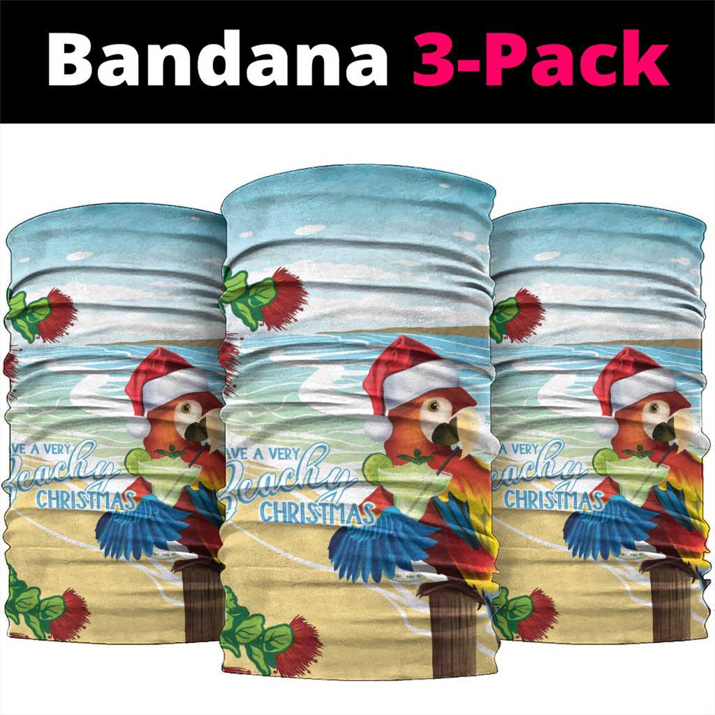 Have A Very Beach Christmas Neck Gaiter Parrot By Lehua Flower LT7