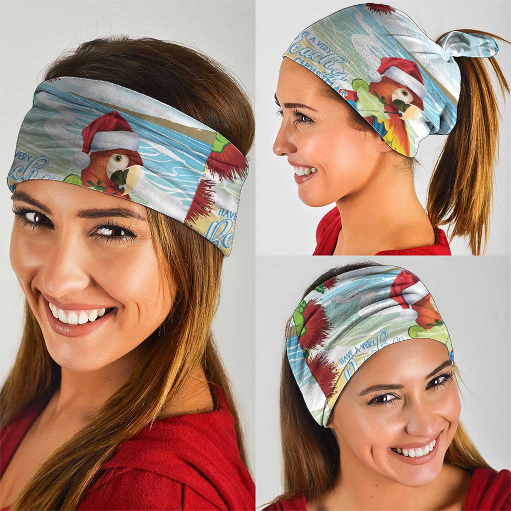Have A Very Beach Christmas Neck Gaiter Parrot By Lehua Flower LT7