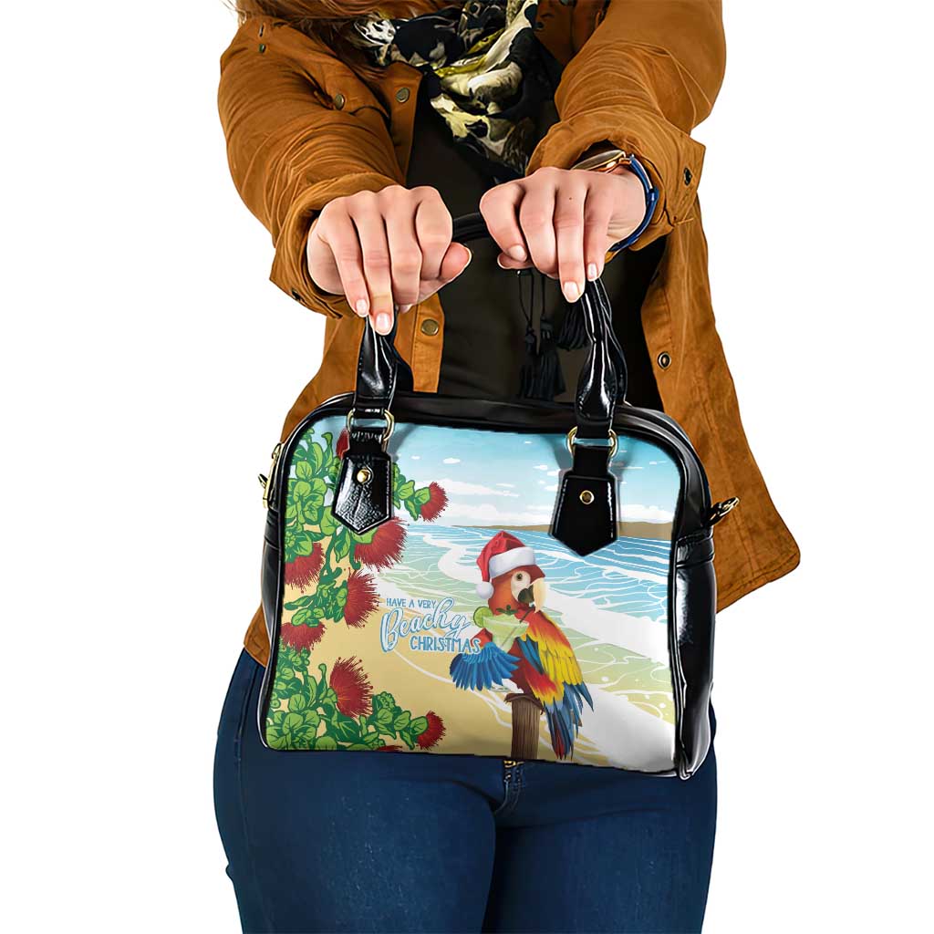 Have A Very Beach Christmas Shoulder Handbag Parrot By Lehua Flower LT7