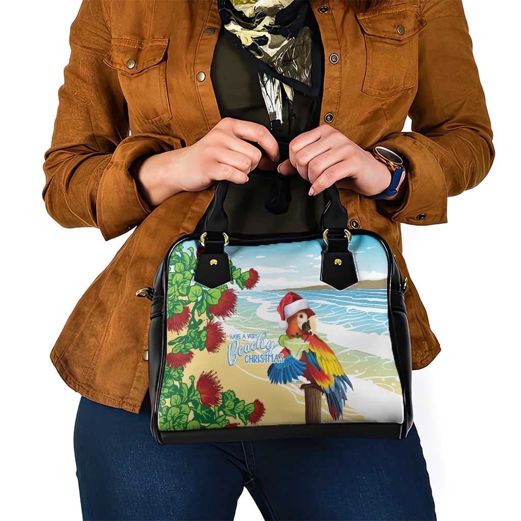 Have A Very Beach Christmas Shoulder Handbag Parrot By Lehua Flower LT7