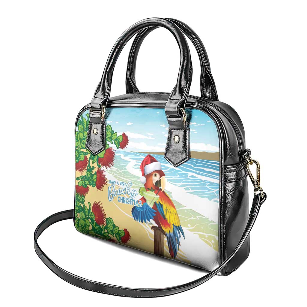 Have A Very Beach Christmas Shoulder Handbag Parrot By Lehua Flower LT7