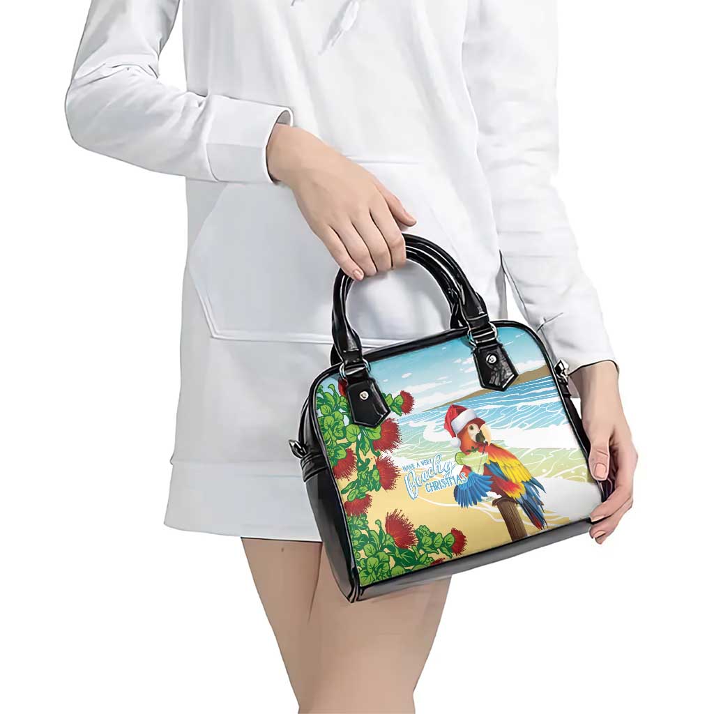 Have A Very Beach Christmas Shoulder Handbag Parrot By Lehua Flower LT7