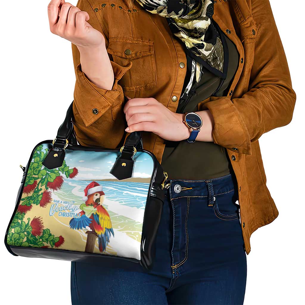 Have A Very Beach Christmas Shoulder Handbag Parrot By Lehua Flower LT7