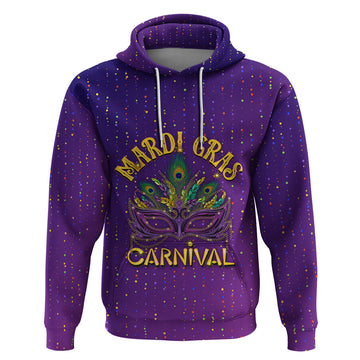 Mardi Gras Festive Confetti Hoodie LT7