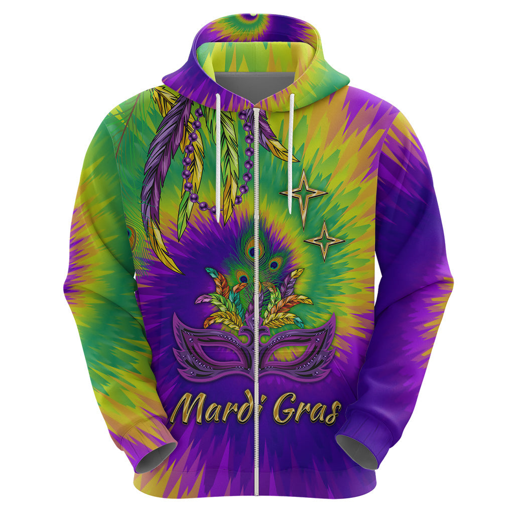 Mardi Gras Hoodie Tie-dye Style - King LT7