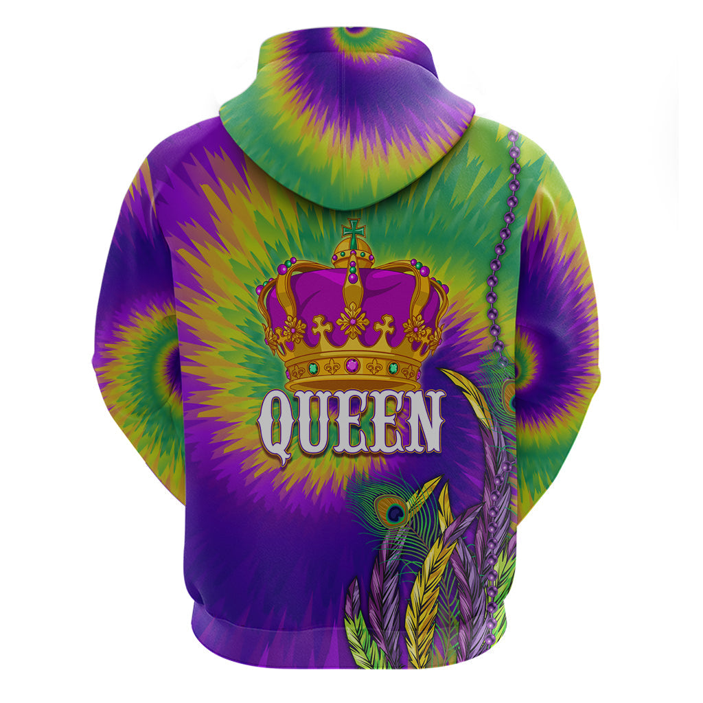 Mardi Gras Hoodie Tie-dye Style - Queen LT7