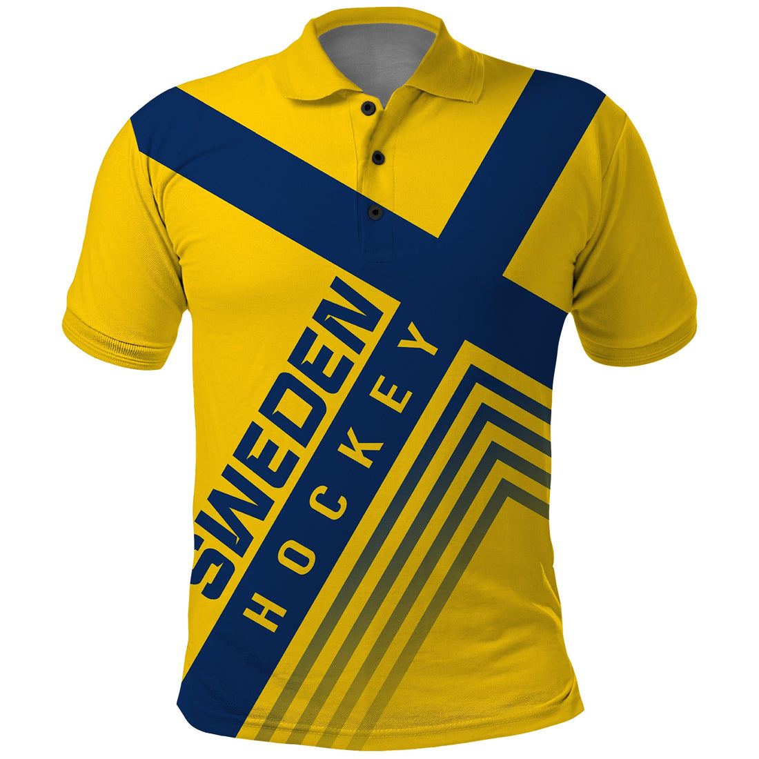 Sweden Ice Hockey Championship 2023 Three Crowns Polo Shirt LT07