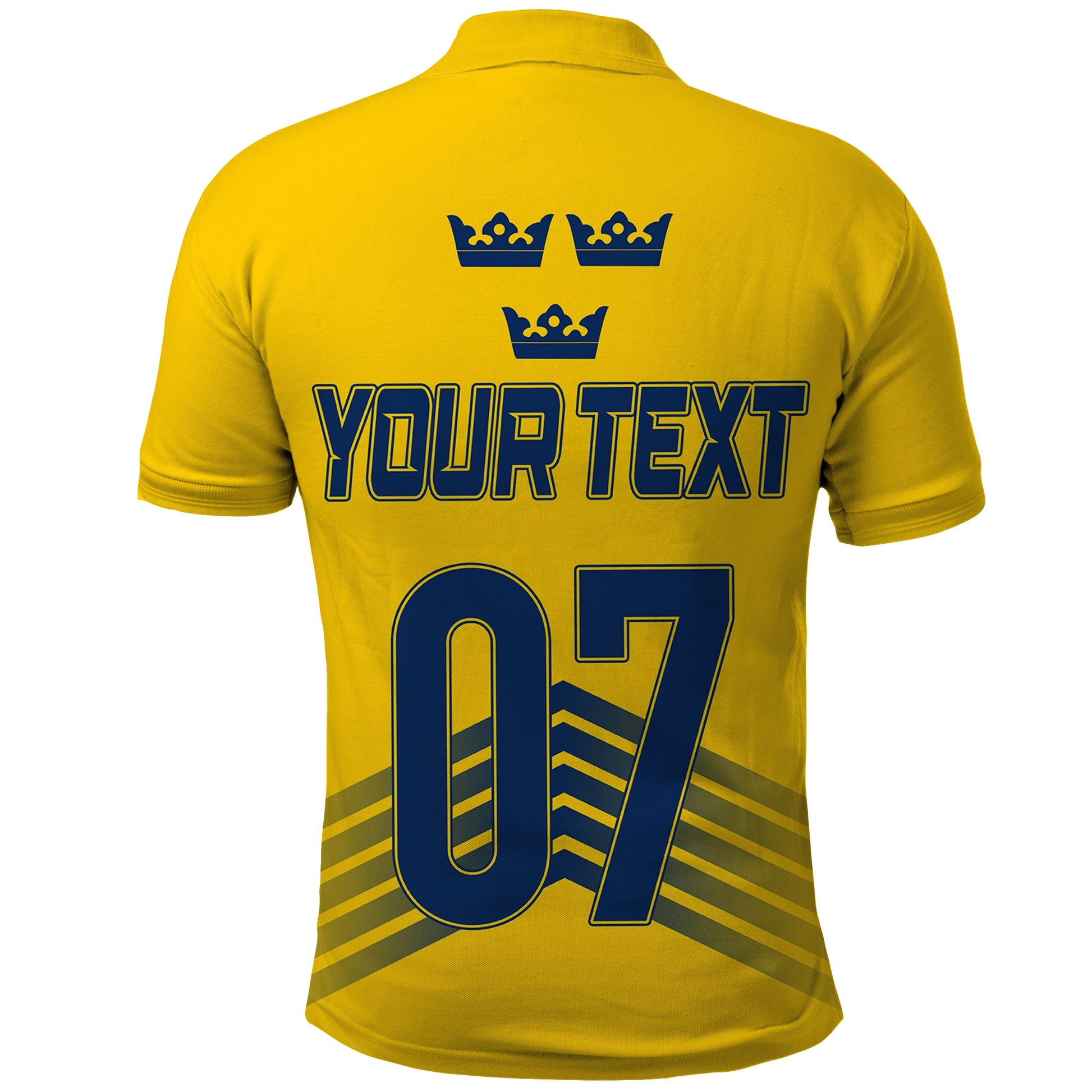 Sweden Ice Hockey Championship 2023 Three Crowns Polo Shirt LT07