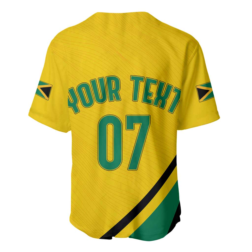 Personalised Jamaica Football Baseball Jersey Reggae Boyz Retro WC 1998 Inspired LT7