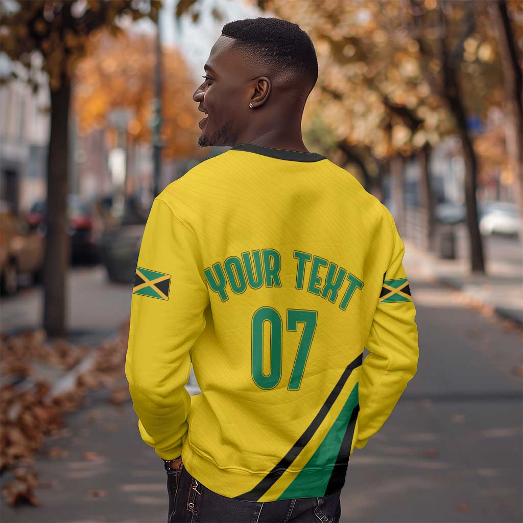 Personalised Jamaica Football Sweatshirt Reggae Boyz Retro WC 1998 Inspired LT7
