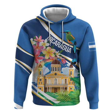 Nicaragua Granada Personalized Hoodie Viva Nica LT7