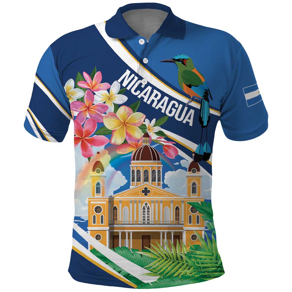 Nicaragua Granada Personalized Polo Shirt Viva Nica LT7