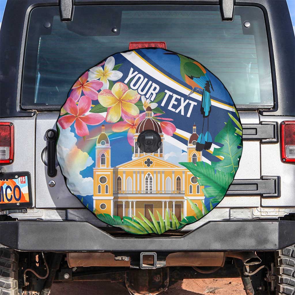 Nicaragua Granada Personalized Spare Tire Cover Viva Nica LT7