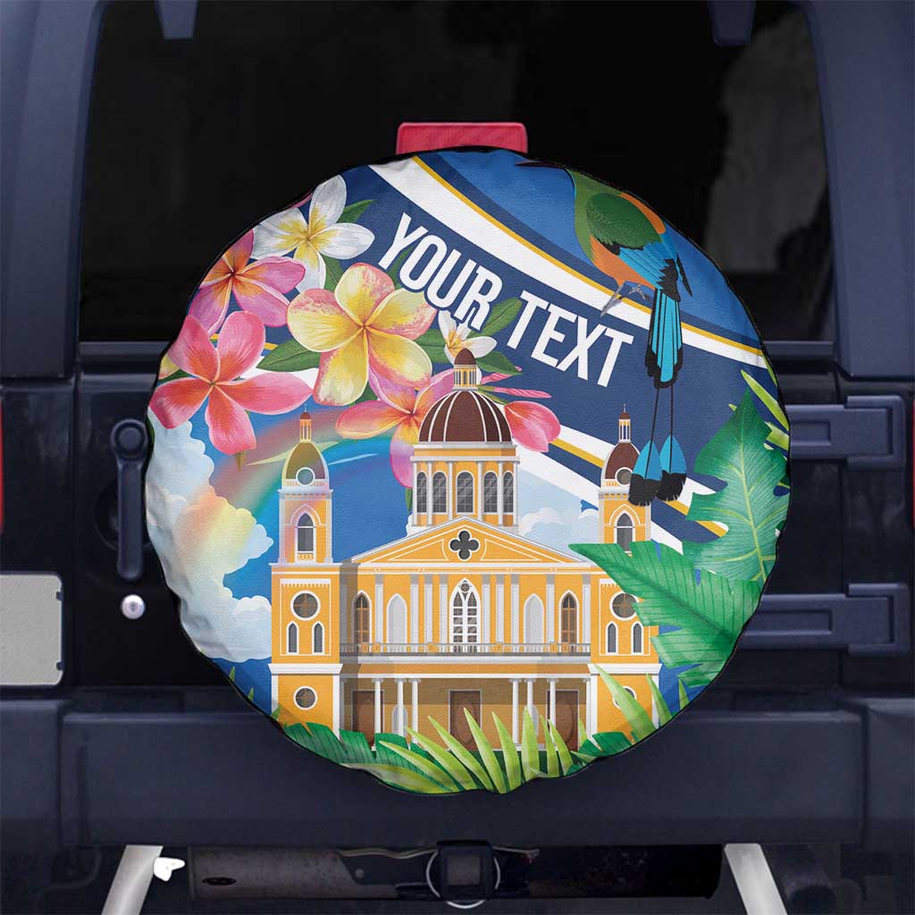 Nicaragua Granada Personalized Spare Tire Cover Viva Nica LT7