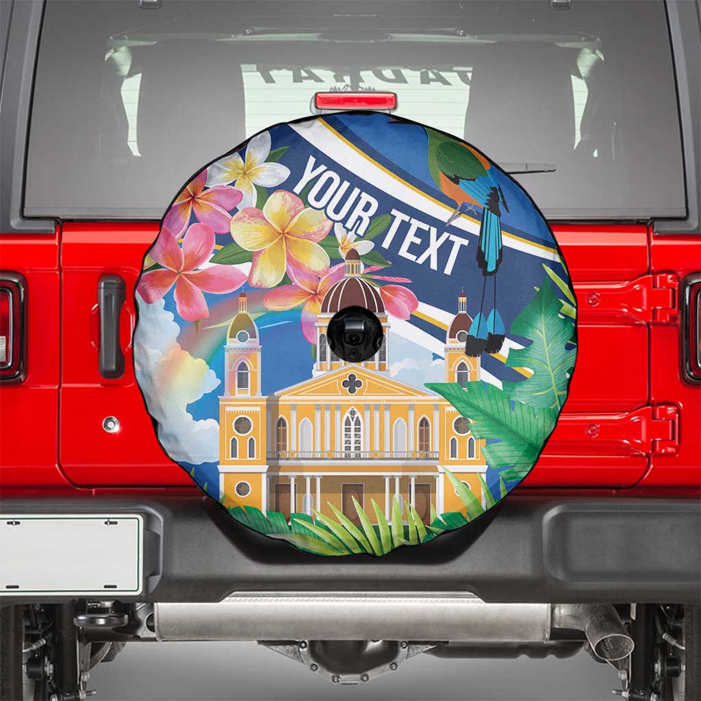 Nicaragua Granada Personalized Spare Tire Cover Viva Nica LT7