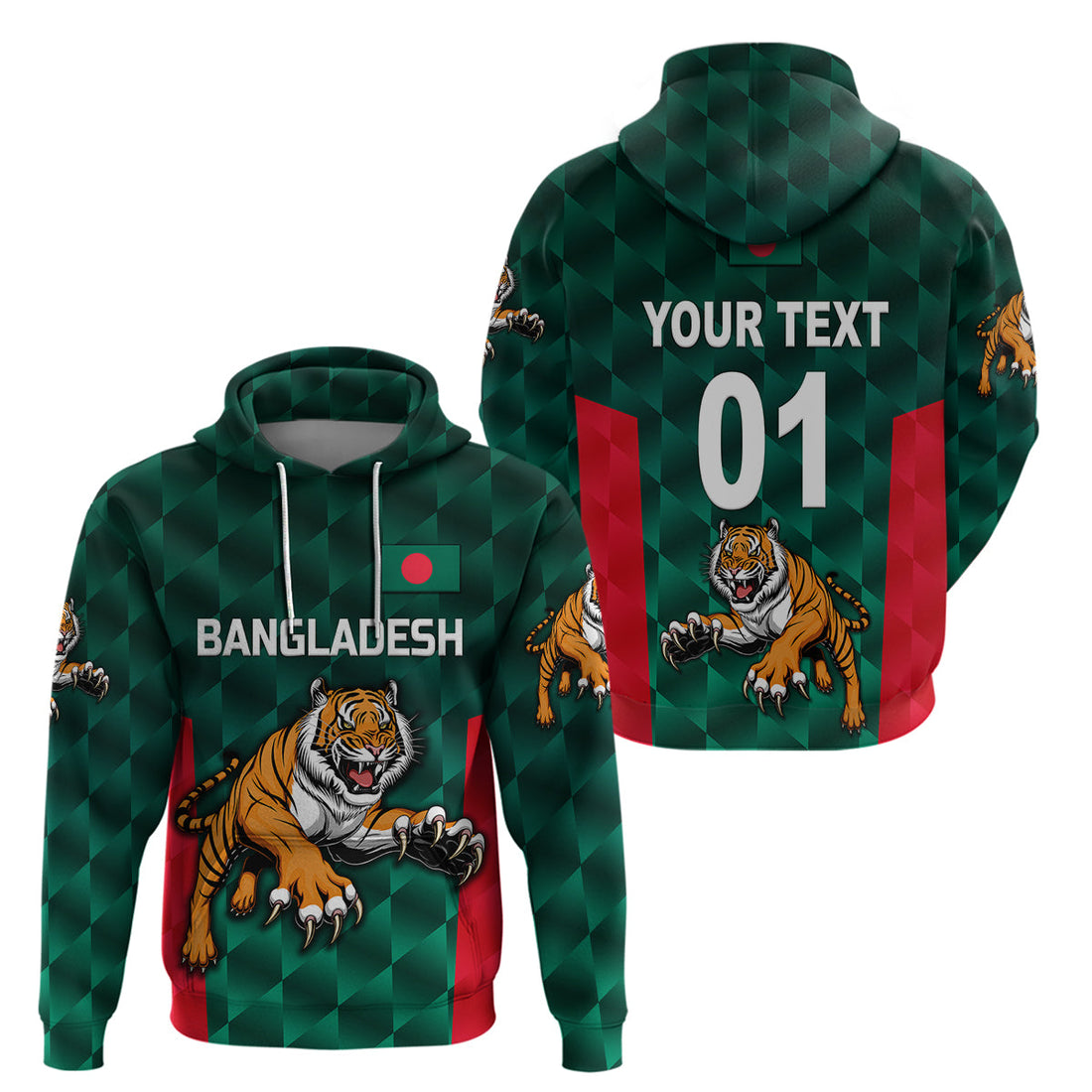 Custom Bangladesh CrickeHoodie Special Style The Tigers LT8
