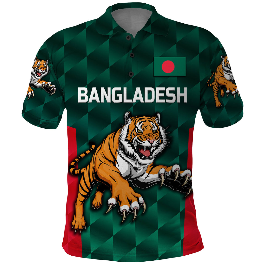 Custom Bangladesh Cricket Polo Shirt Special Style The Tigers LT8