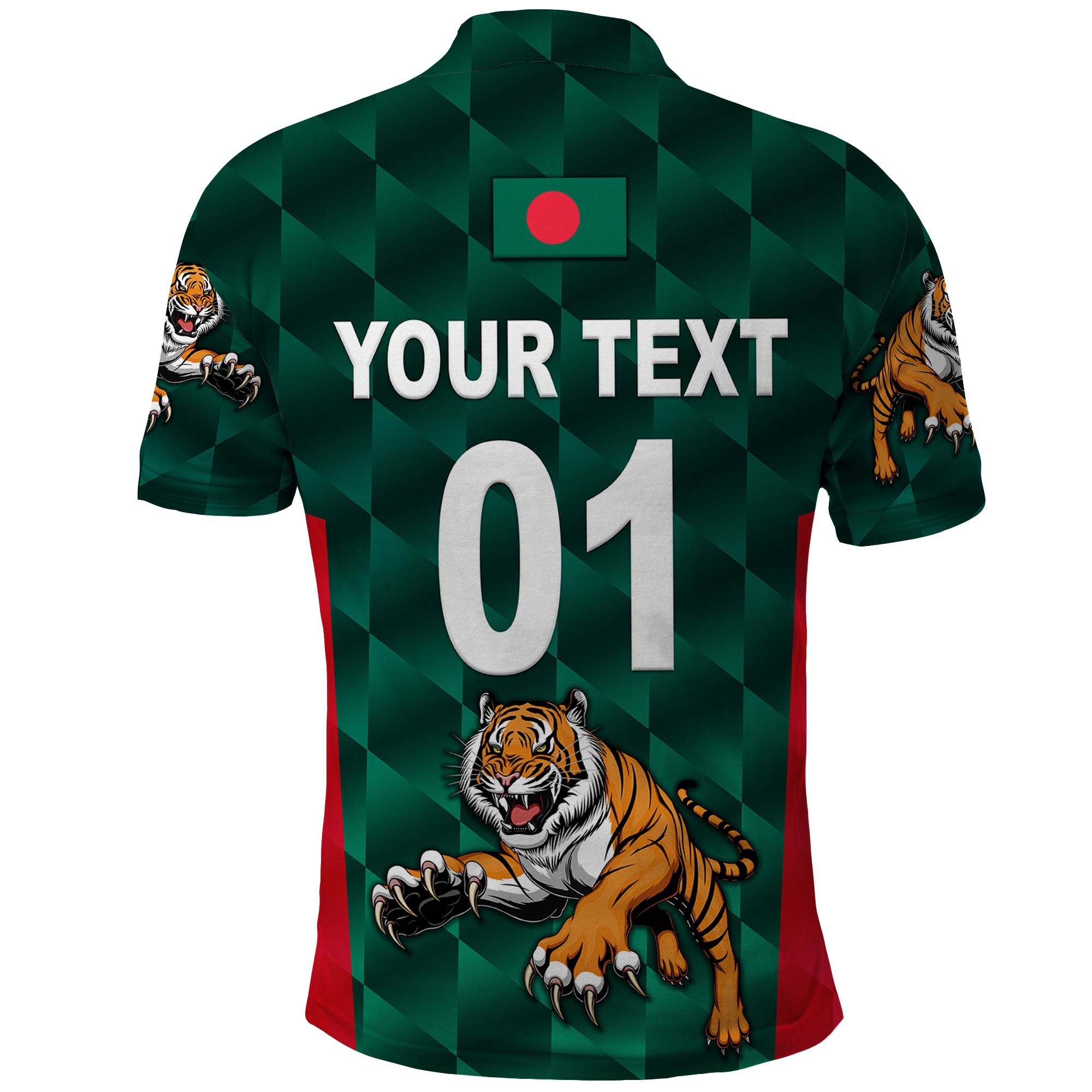 Custom Bangladesh Cricket Polo Shirt Special Style The Tigers LT8