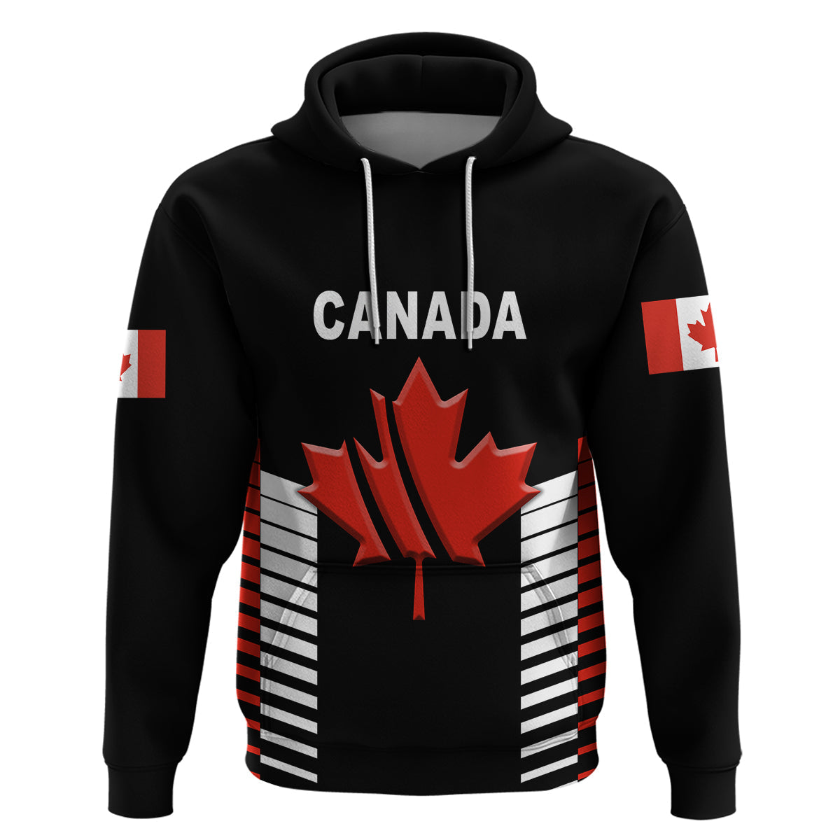 Custom Canada CrickeHoodie Maple Leaf Unique Style Black LT8
