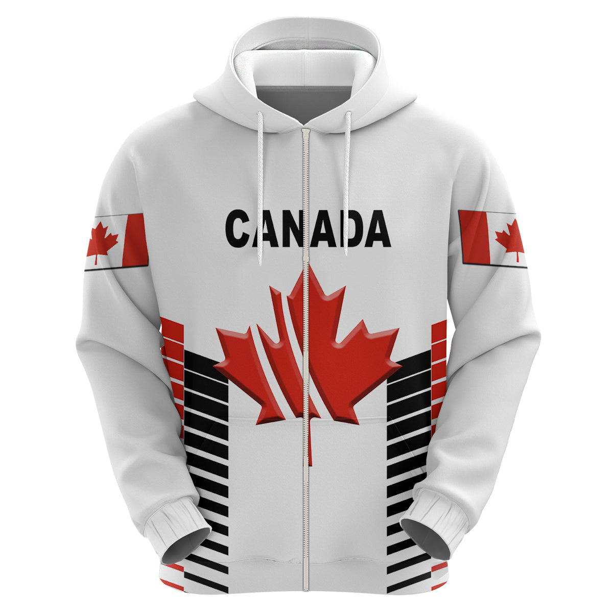 Custom Canada CrickeHoodie Maple Leaf Unique Style White LT8