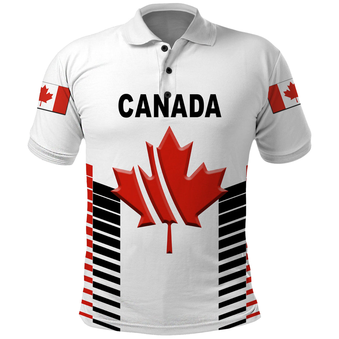 Custom Canada Cricket Polo Shirt Maple Leaf Unique Style White LT8