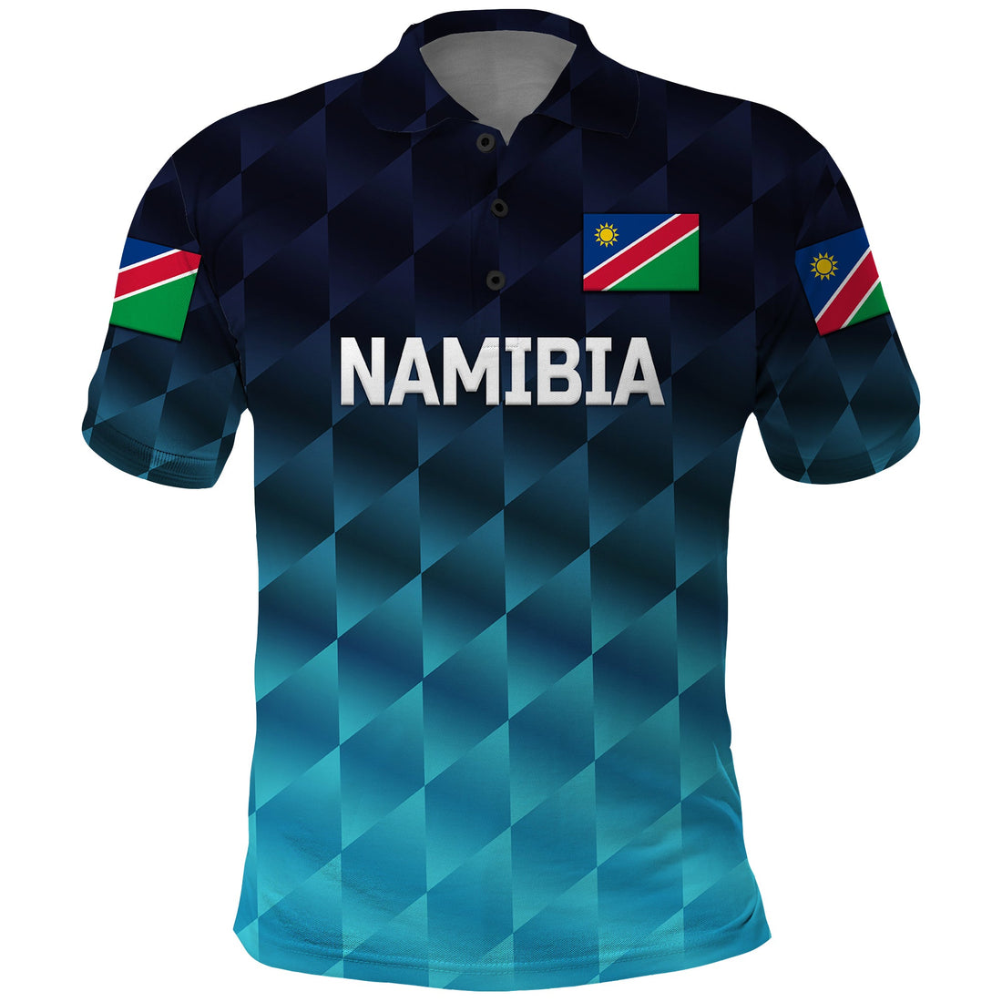 Custom Namibia Cricket Polo Shirt Unique Style Blue LT8