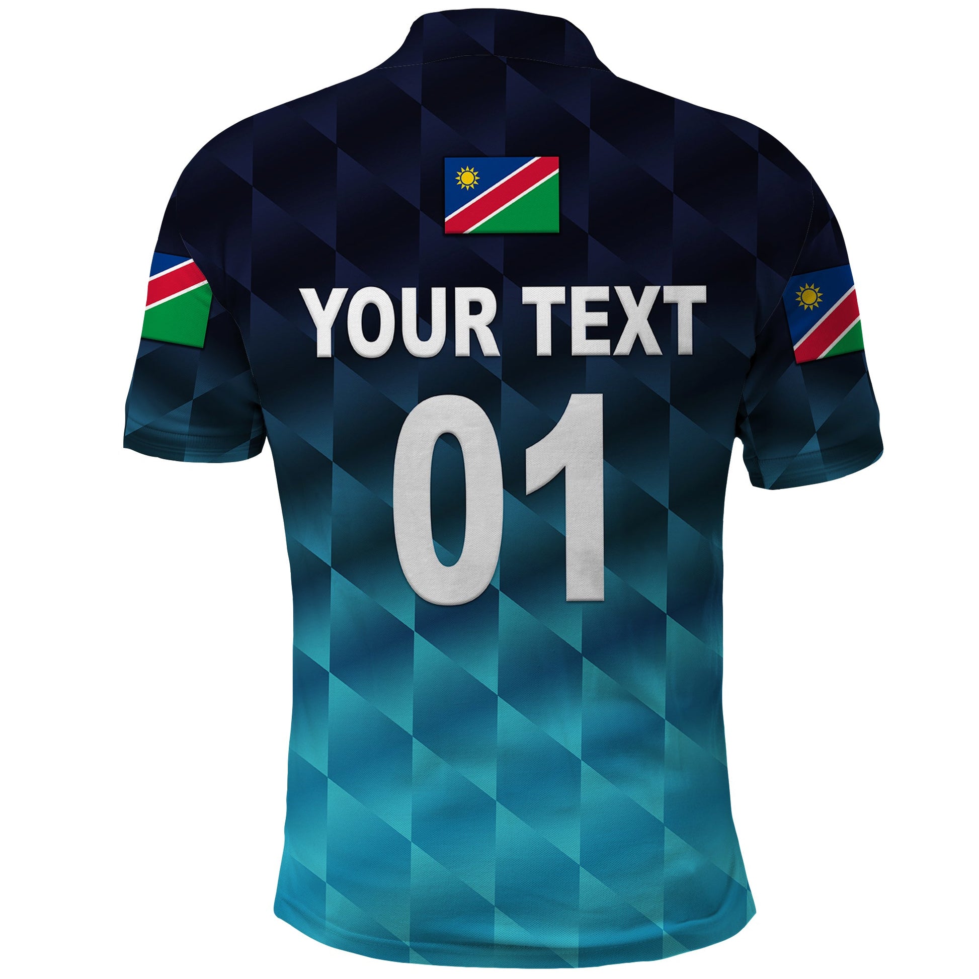 Custom Namibia Cricket Polo Shirt Unique Style Blue LT8