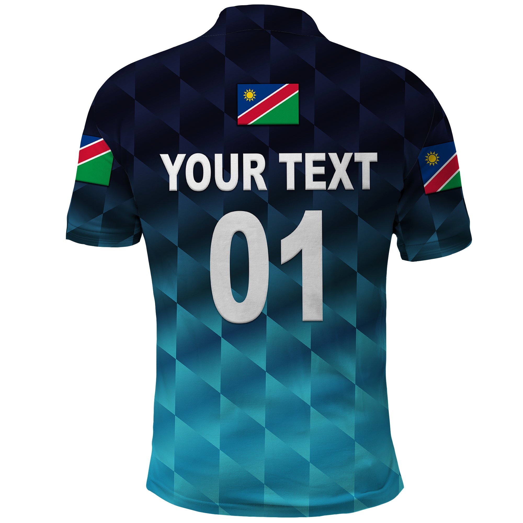 Custom Namibia Cricket Polo Shirt Unique Style Blue LT8