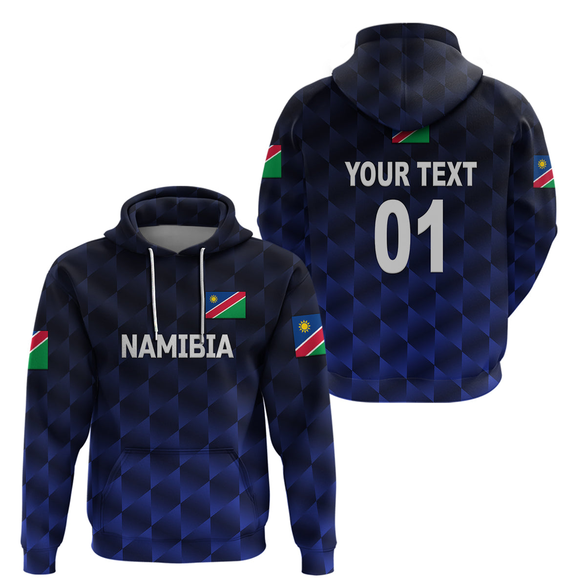 Custom Namibia CrickeHoodie Unique Style Navy LT8