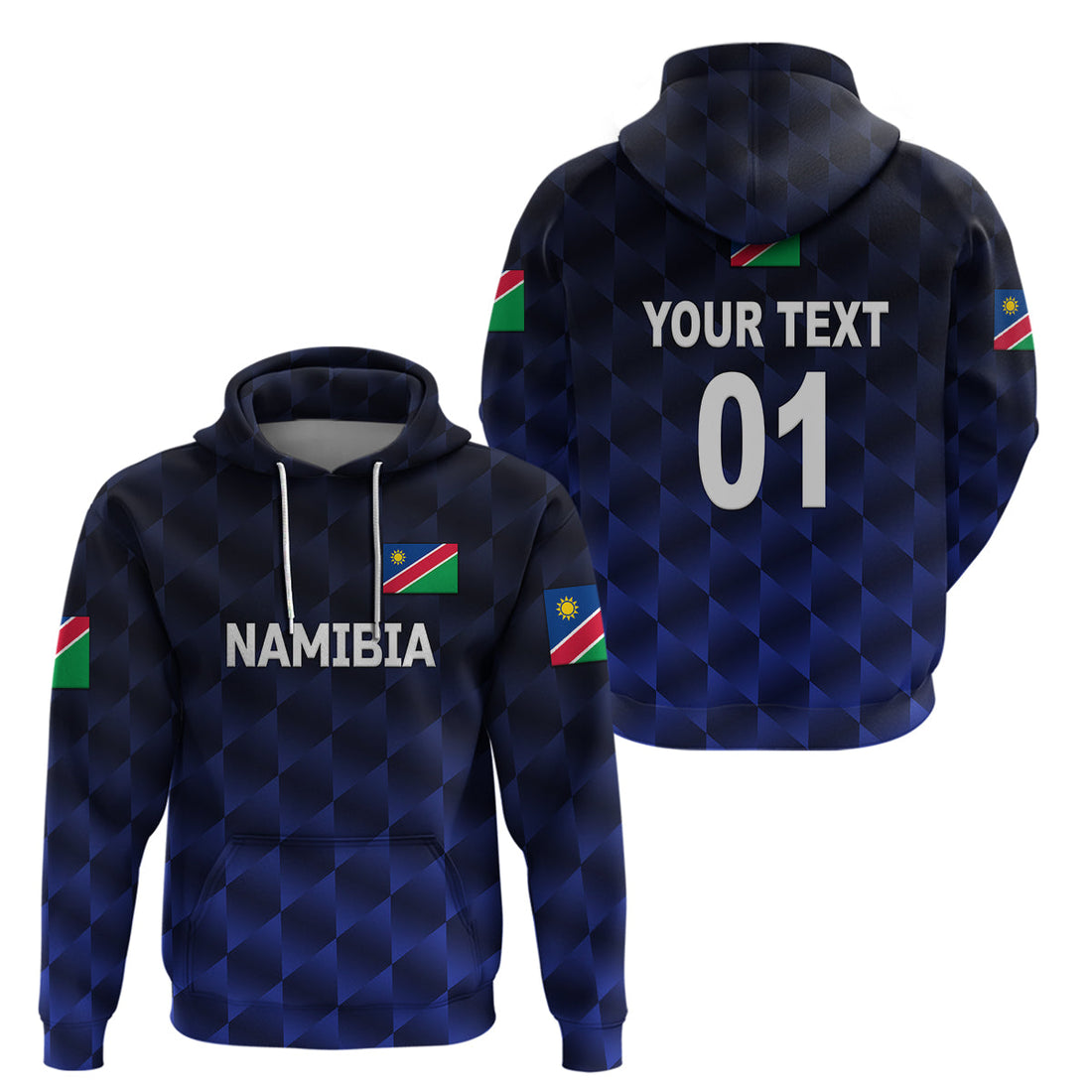 Custom Namibia CrickeHoodie Unique Style Navy LT8