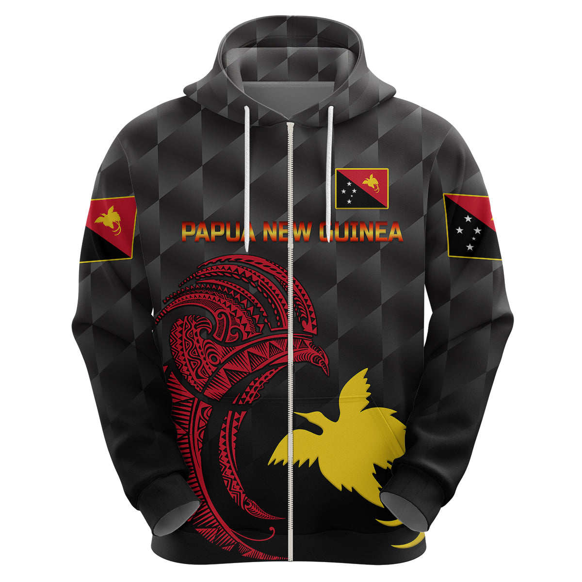 Custom Papua New Guinea Barramundis CrickeHoodie Birds Of Paradise Paradisaea Raggiana Original Black LT8