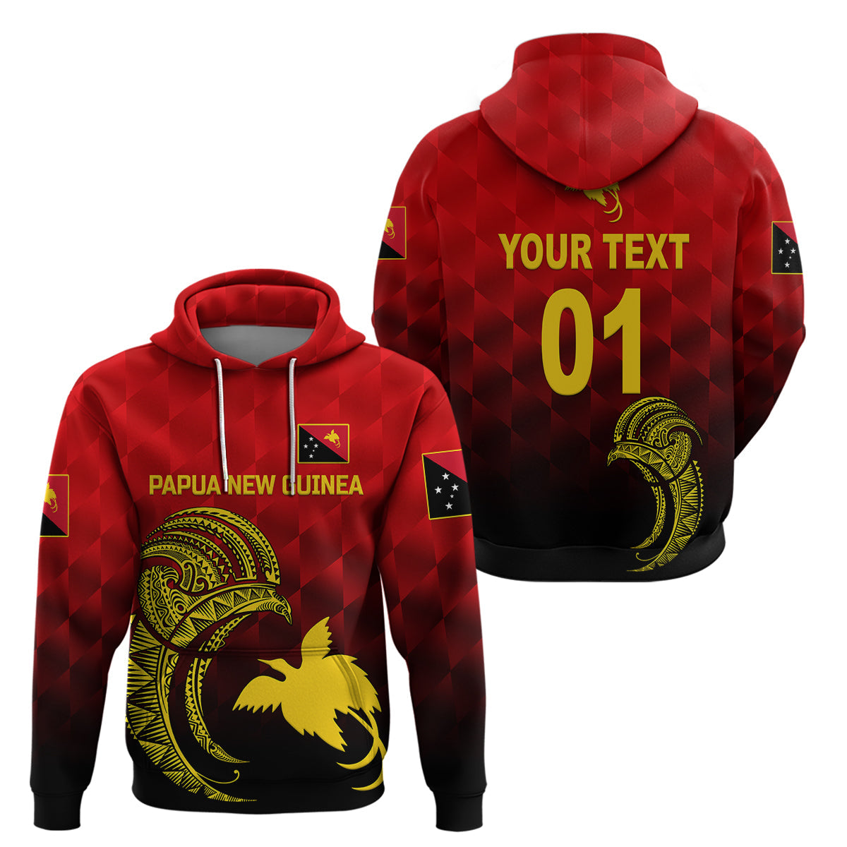 Custom Papua New Guinea Barramundis CrickeHoodie Birds Of Paradise Paradisaea Raggiana Original Red LT8