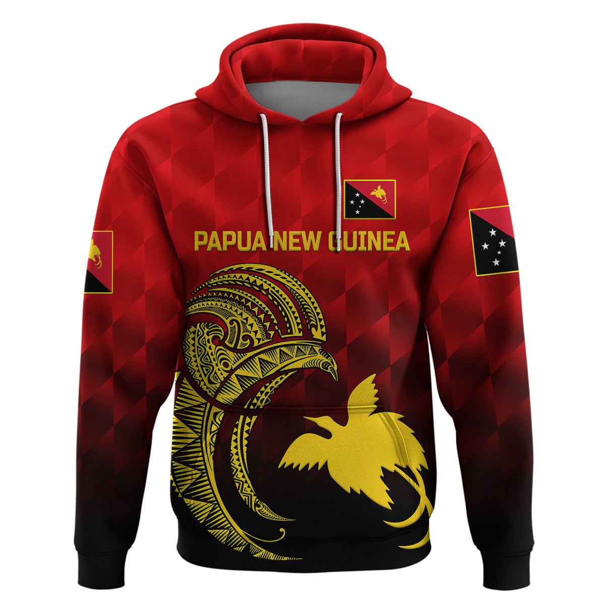 Custom Papua New Guinea Barramundis CrickeHoodie Birds Of Paradise Paradisaea Raggiana Original Red LT8