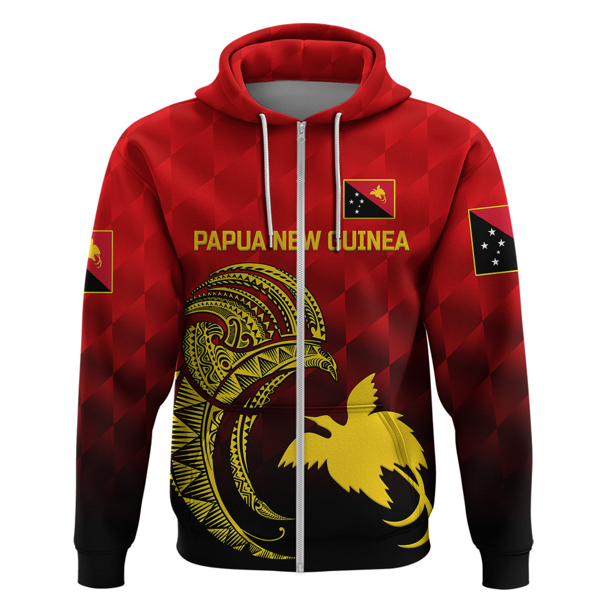 Custom Papua New Guinea Barramundis CrickeHoodie Birds Of Paradise Paradisaea Raggiana Original Red LT8